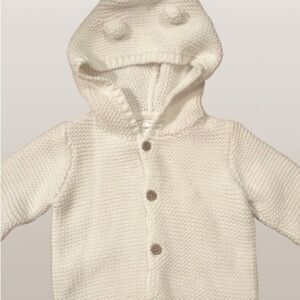 Carter's White Knit Sweater